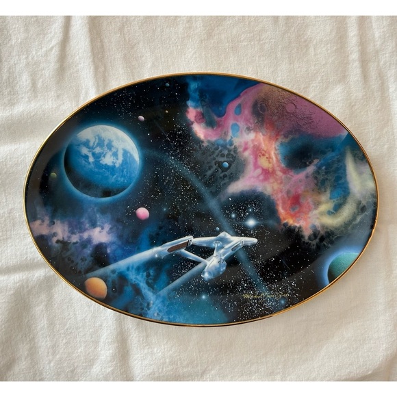 Star Trek Second Star From The Right W/COA - Space, The Final Frontier Hamilton - Picture 1 of 5